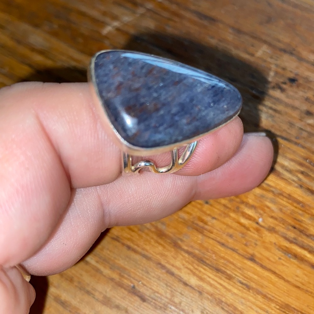 Jay King free form chalcedony open shank sz9 ring - Picture 6 of 13